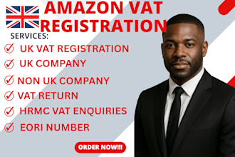 professionally register your amazon business for UK vat compliance