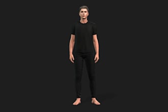 model ue5 3drealistic metahuman character,daz studio genesis8 character,fbx, vrm