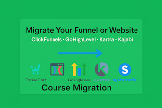 migrate kartra, thrivecart, clickfunnels, kajabi, or gohighlevel website