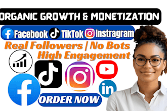 boost and monetize facebook tiktok instagram for organic followers