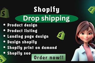 redesign shopify ecommerce website development,  etsy printify zakeke customily