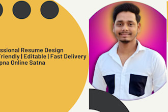 design modern and professional resumes, cvs, and cover letters