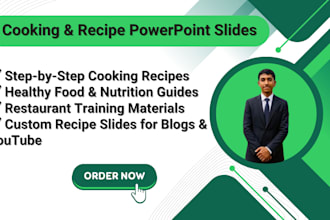 creat professional cooking food recipe powerpoint presentat