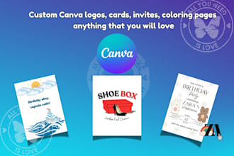 design canva logo and card and template