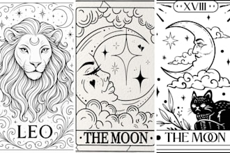 design minimalist line art feminine vintage hand drawn logo design