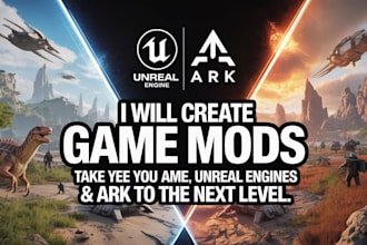 do  unreal engine game development, unreal engine game mod for ark survival, ue4