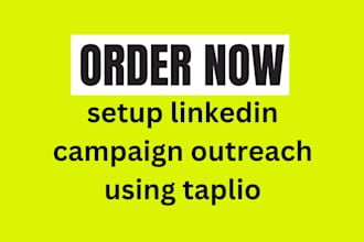 setup linkedin campaign outreach using taplio