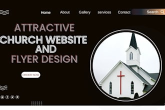 design a unique church flyer, social media flyer, church website