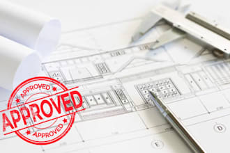 review and stamp pe mep floor plan and architectural drawing for permit