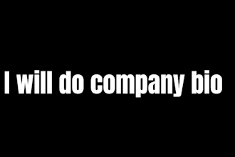 do company bio, about us, about me and for your brand