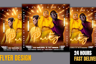 do club flyer church flyer party sport food business flyer or poster