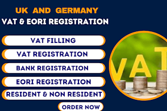 register UK or germany company with vat and eori for residents and non resident
