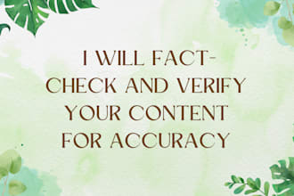 fact check your content, proof read your ai content