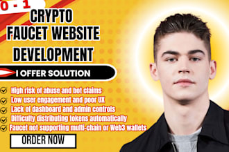 build a secure and automated crypto faucet website with wallet integration