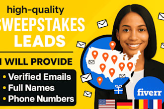 provide verified hit exclusive sweepstakes leads in USA,UK that convert