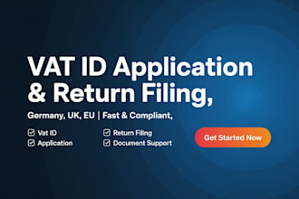 vat id application vat return filing in germany UK eu