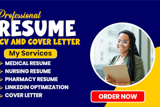write professional healthcare CV, nursing and medical resume, CV writing serivce