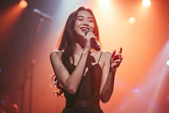 be your korean kpop female singer and sing custom song for romantic ballad music