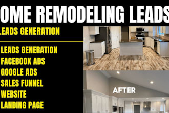 home remodeling leads generation bathroom renovation google ads facebook ads