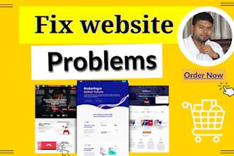 fix your website problem wordpress wix shopify webflow rebuild website