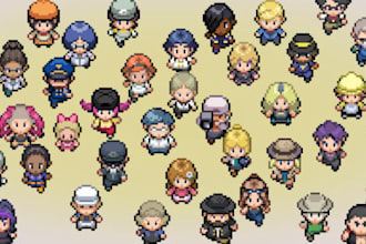 create gen 3 custom pokemon overworld trainer sprite sheet