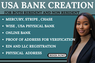 create USA bank for any country, get usa physical address and proof of address