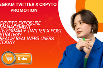 do telegram,twitter x crypto promotion and management