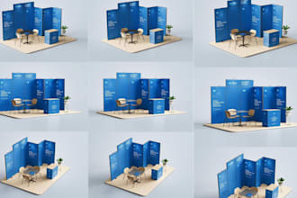 design trade show display, backdrop, booth, exhibition, retractable banner stand