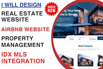 design real estate website airbnb property management website idx mls bed24