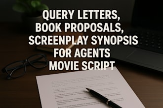 write query letters book proposals screenplay synopsis for agents movie script