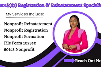 register your 501c3 nonprofit, file form 1023ez, or reinstate your irs status