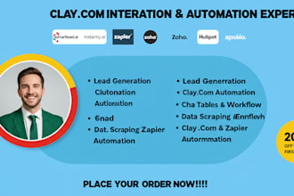 connect clay com with instantly ai, hubspot, zapier, zoho, smartlead workflow