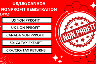 us uk canada corporation non profit apply for charity with 501c3, cra, cio