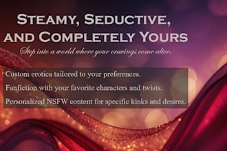 write custom erotica nsfw fanfiction tailored to your desires