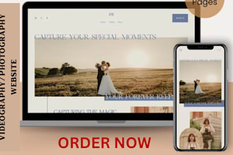 design wix website for photographers with gallery and wedding videography,SEO