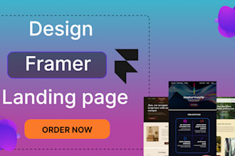 create a modern and responsive landing page in framer