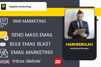 blast bulk SMS marketing campaign, bulk email, text message with twilio SMS