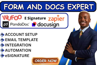 build formstack wufoo form pandadoc docusign  fillable form e signature template