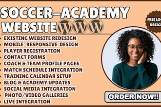 design soccer academy website soccer team site football academy sport website