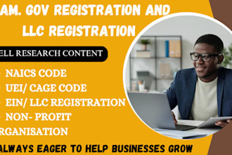 do sam gov, nonprofit registration, llc registration, uei, cage code, naics code