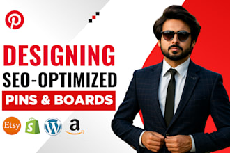 create seo optimized pins, posts, boards as a pinterest marketing manager