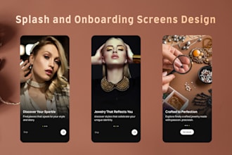 design splash and onboarding screens for mobile apps