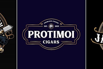 create attractive cigar label, cigar box, cigar logo and any cigar design
