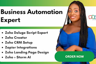 setup zoho CRM, zoho landing page, zapier integration, zoho expert