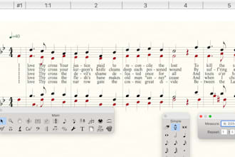 transcribe audio and arrange custom choir music