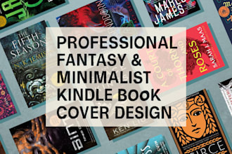 design fantasy or minimalist pro kindle book cover design kdp ebook cover design
