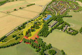 develop cgi 3d amusement park, masterplan design, render landscape visualization