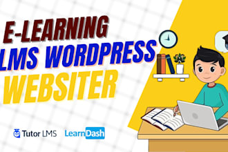 build a professional elearning lms wordpress website tutor lms