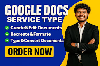 create, edit, format, and design google docs  professionaly
