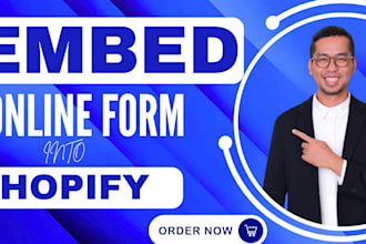 embed online form into your shopify store